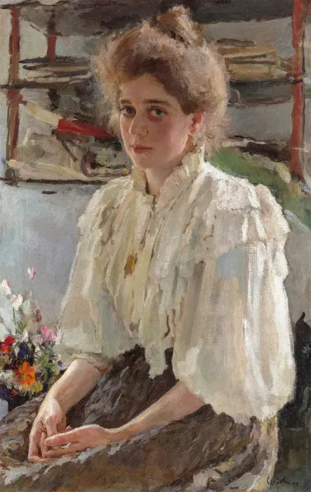 Framed Print : Portrait of Maria Yakovlevna Lvova (1864-1955), nee Simonovich, 1895 Framed Print : Portrait of Maria Yakovlevna Lvova (1864-1955), nee Simonovich, 1895