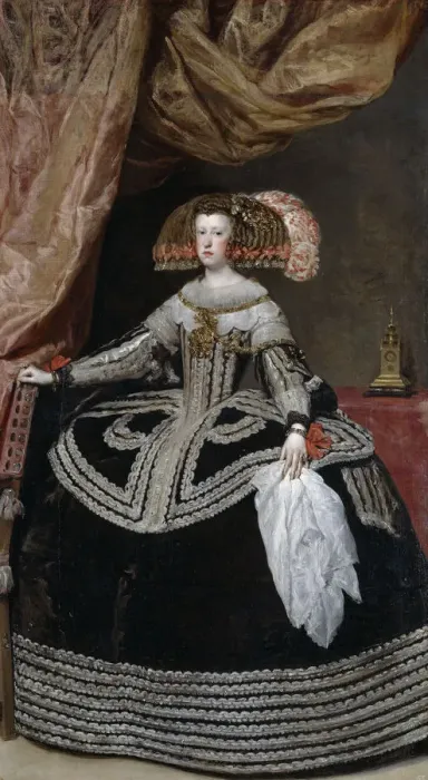 Framed Print : Portrait of Mariana of Austria (1634?1696), 1652. Artist: Velazquez, Diego (1599-1660) Framed Print : Portrait of Mariana of Austria (1634?1696), 1652. Artist: Velazquez, Diego (1599-1660)