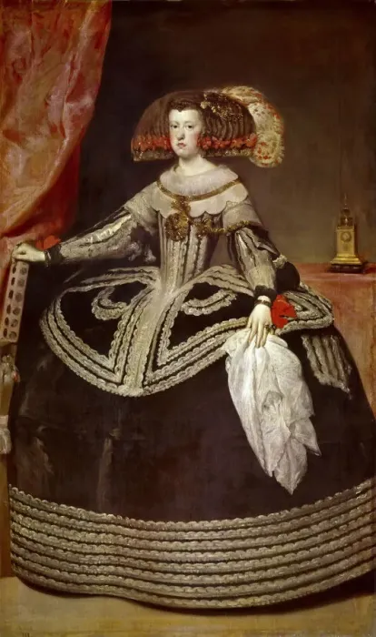 Framed Print : Portrait of Mariana of Austria (1634?1696). Artist: Velazquez, Diego (1599-1660) Framed Print : Portrait of Mariana of Austria (1634?1696). Artist: Velazquez, Diego (1599-1660)