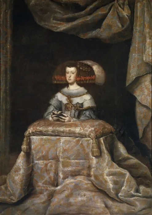 Framed Print : Portrait of Mariana of Austria (1634?1696), praying, c. 1655. Artist: Velazquez, Diego (1599-1660) Framed Print : Portrait of Mariana of Austria (1634?1696), praying, c. 1655. Artist: Velazquez, Diego (1599-1660)