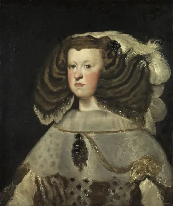 Framed Print : Portrait of Mariana of Austria, Queen of Spain, 1655. Creator: Diego Velasquez Framed Print : Portrait of Mariana of Austria, Queen of Spain, 1655. Creator: Diego Velasquez