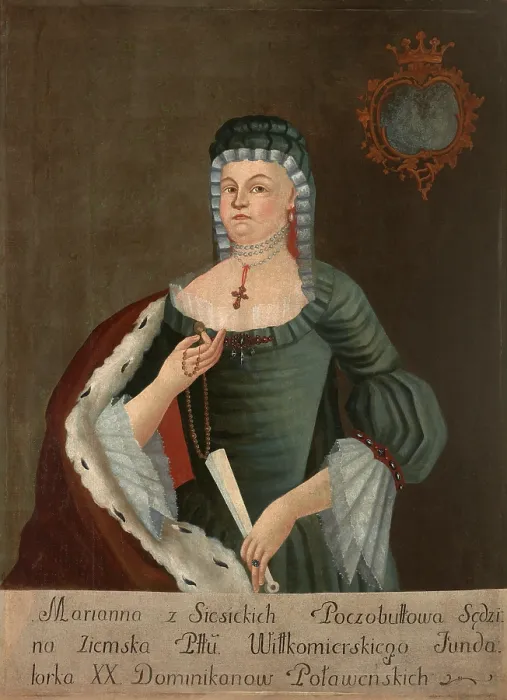 Framed Print : Portrait of Marianna Poczobutt nee Siesicka (d. 1674), 4th quarter of 18th century. Creator: Unknown Framed Print : Portrait of Marianna Poczobutt nee Siesicka (d. 1674), 4th quarter of 18th century. Creator: Unknown