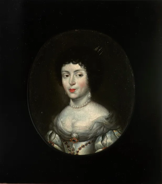 Framed Print : Portrait of Marie Casimire Louise de La Grange d'Arquien (1641-1716), Queen... Late 17th century Framed Print : Portrait of Marie Casimire Louise de La Grange d'Arquien (1641-1716), Queen... Late 17th century