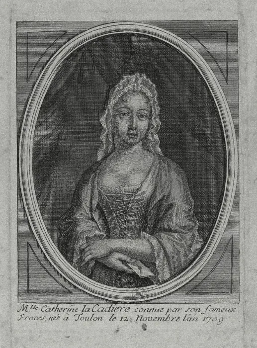 Framed Print : Portrait of Marie Catherine Cadière (1709-1731). Creator: Anonymous Framed Print : Portrait of Marie Catherine Cadière (1709-1731). Creator: Anonymous