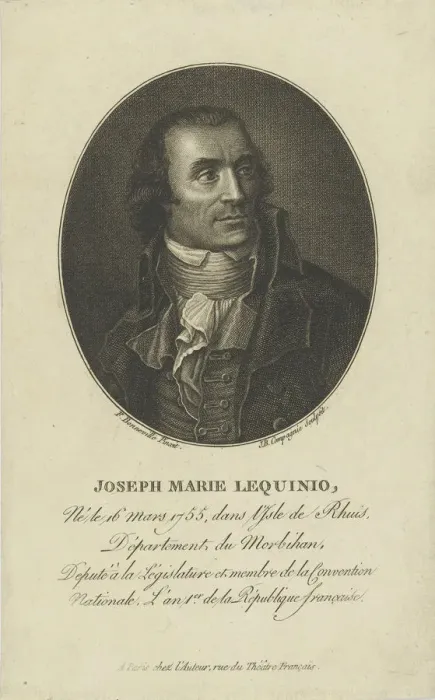 Framed Print : Portrait of Marie Joseph Lequinio (1755-1814), 1795-1799. Creator: Bonneville, Francois Framed Print : Portrait of Marie Joseph Lequinio (1755-1814), 1795-1799. Creator: Bonneville, Francois
