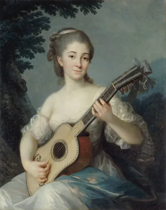 Framed Print : Portrait de Marie-Louise-Adélaïde-Jacquette de Robien, vicomtesse de Mirabeau, 1774. Creator: Elisabeth Louise Vigee-LeBrun Framed Print : Portrait de Marie-Louise-Adélaïde-Jacquette de Robien, vicomtesse de Mirabeau, 1774. Creator: Elisabeth Louise Vigee-LeBrun