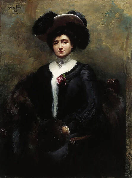 Portrait de Marie-Louise Cognacq, née Jay, 1903. Creator: Jeanne-Magdeleine Favier