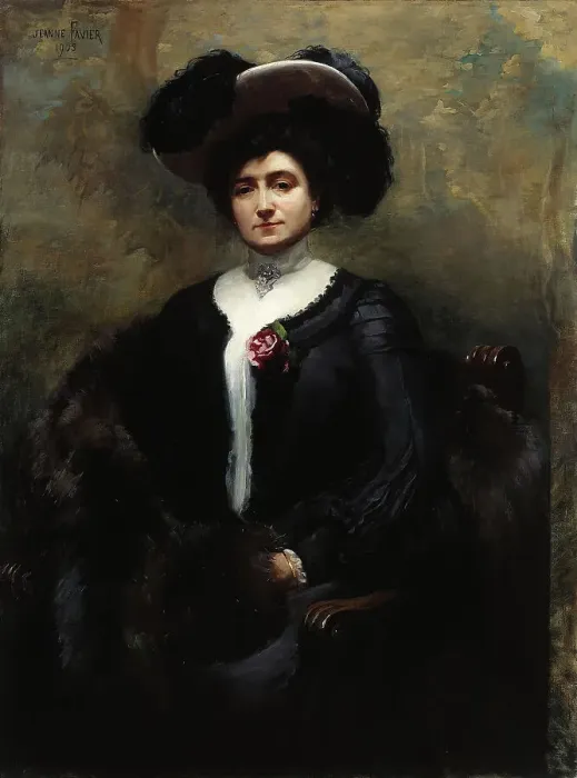 Framed Print : Portrait de Marie-Louise Cognacq, née Jay, 1903. Creator: Jeanne-Magdeleine Favier Framed Print : Portrait de Marie-Louise Cognacq, née Jay, 1903. Creator: Jeanne-Magdeleine Favier