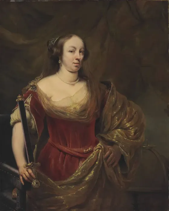 Framed Print : Portrait of Marie Louise Gonzaga (1611-1667), Queen of Poland. Creator: Bol, Ferdinand (1616-1680) Framed Print : Portrait of Marie Louise Gonzaga (1611-1667), Queen of Poland. Creator: Bol, Ferdinand (1616-1680)