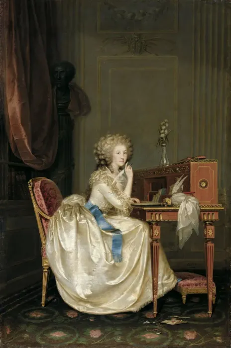 Framed Print : Portrait of Marie Louise of Savoy (1749-1792), Princess of Lamballe. Artist: Hickel, Anton (1745-1798) Framed Print : Portrait of Marie Louise of Savoy (1749-1792), Princess of Lamballe. Artist: Hickel, Anton (1745-1798)
