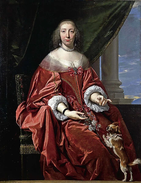 Portrait of Marie Madeleine de Vignerot, Duchess of Aiguillon (1604-1675), 1st half of the 17th cent Creator: Champaigne, Philippe, de (1602-1674)