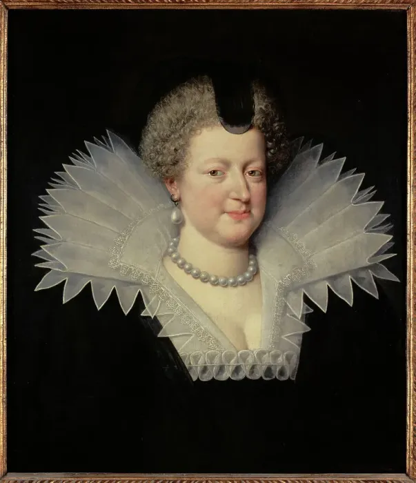 Framed Print : Portrait of Marie de Médicis (1573-1642), Queen of France, 1613. Creator: Frans Pourbus the Younger