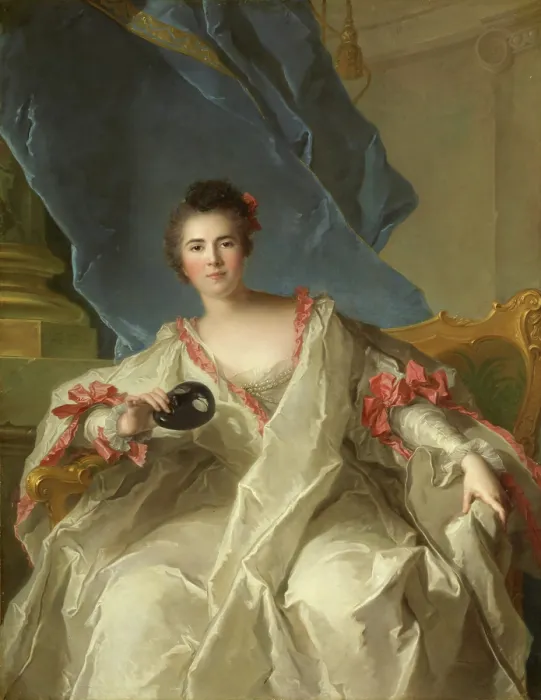 Framed Print : Portrait of Marie-Therese Geoffrin (1715-1791), Marquise de la Ferte-Imbault, 1740. Creator: Nattier, Jean-Marc (1685-1766) Framed Print : Portrait of Marie-Therese Geoffrin (1715-1791), Marquise de la Ferte-Imbault, 1740. Creator: Nattier, Jean-Marc (1685-1766)