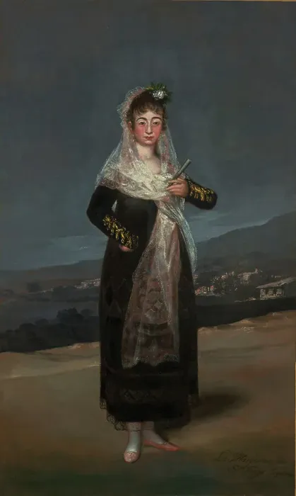 Framed Print : Portrait of the Marquesa de Santiago, 1804. Creator: Francisco Goya Framed Print : Portrait of the Marquesa de Santiago, 1804. Creator: Francisco Goya
