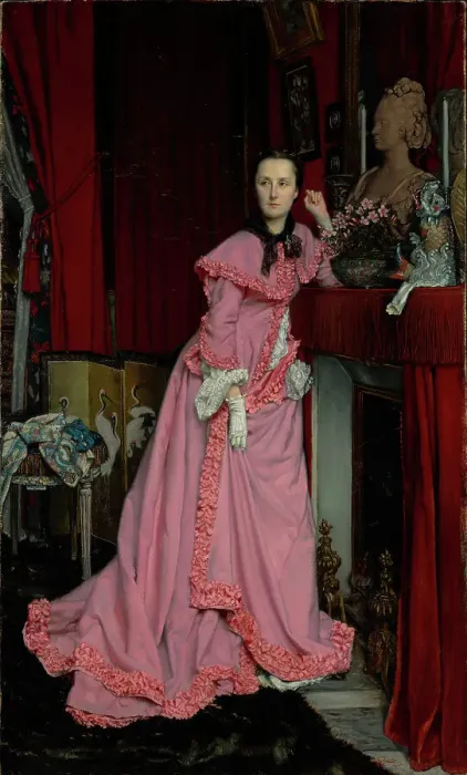 Framed Print : Portrait of the Marquise de Miramon, nee Therese Feuillant, 1866. Creator: James Tissot Framed Print : Portrait of the Marquise de Miramon, nee Therese Feuillant, 1866. Creator: James Tissot