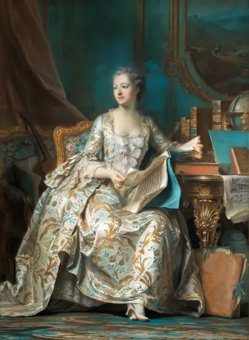 Framed Print : Portrait of the Marquise de Pompadour (1721-1764). Artist: La Tour, Maurice Quentin de (1704-1788) Framed Print : Portrait of the Marquise de Pompadour (1721-1764). Artist: La Tour, Maurice Quentin de (1704-1788)