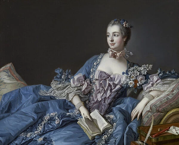 Portrait of the Marquise de Pompadour (1721-1764), ca 1758. Artist: Boucher, Francois (1703-1770)