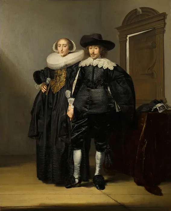 Framed Print : Portrait of a Married Couple, c1620-1670. Creator: Pieter Codde Framed Print : Portrait of a Married Couple, c1620-1670. Creator: Pieter Codde
