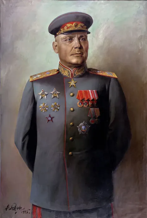 Framed Print : Portrait of the Marshal of Soviet Union Ivan Konev (1897-1973), 1945. Creator: Yakovlev, Vasili Nikolayevich (1893-1953) Framed Print : Portrait of the Marshal of Soviet Union Ivan Konev (1897-1973), 1945. Creator: Yakovlev, Vasili Nikolayevich (1893-1953)