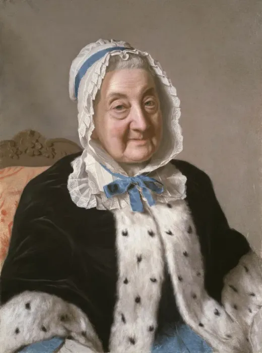 Framed Print : Portrait of Marthe Marie Tronchin, 1758 / 61. Creator: Jean-Etienne Liotard Framed Print : Portrait of Marthe Marie Tronchin, 1758 / 61. Creator: Jean-Etienne Liotard