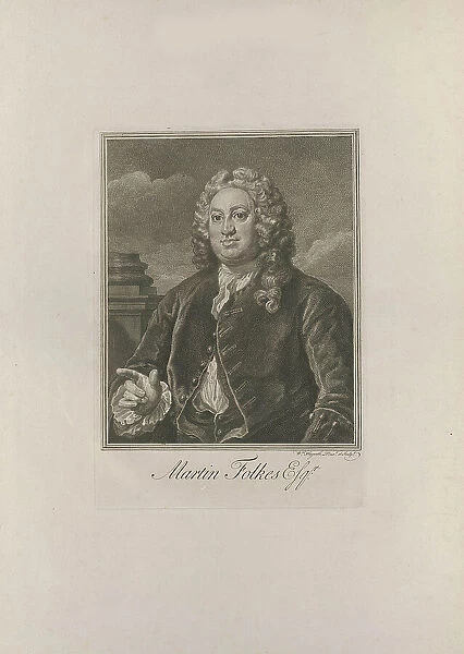 Portrait of Martin Folkes (1690-1754), 1742. Creator: Hogarth, William (1697-1764)
