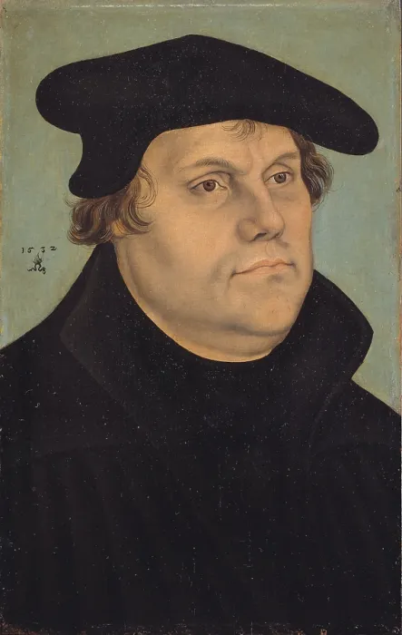 Framed Print : Portrait of Martin Luther (1483-1546), 1532. Creator: Cranach, Lucas, the Elder (1472-1553) Framed Print : Portrait of Martin Luther (1483-1546), 1532. Creator: Cranach, Lucas, the Elder (1472-1553)