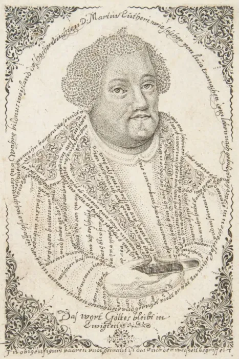 Framed Print : Portrait of Martin Luther, ca. 1680-1702. Creator: Johann Michael Püchler Framed Print : Portrait of Martin Luther, ca. 1680-1702. Creator: Johann Michael Püchler