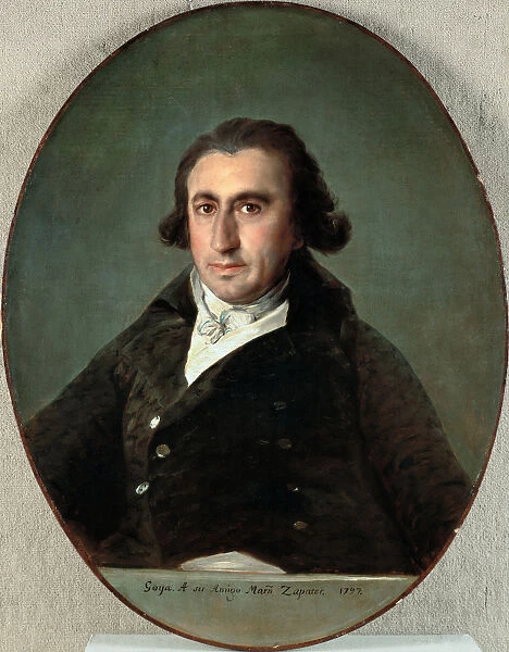 Portrait of Martin Zapater, 1797. Artist: Goya, Francisco, de (1746-1828)