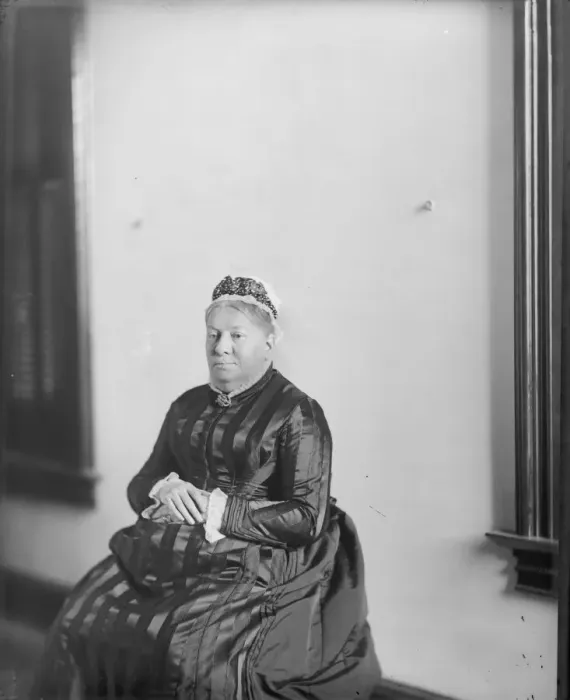 Framed Print : Portrait of Mary Helen Churchill Baird, 1880s. Creator: United States National Museum Framed Print : Portrait of Mary Helen Churchill Baird, 1880s. Creator: United States National Museum