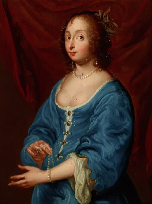Framed Print : Portrait of Mary Ruthven (d.1649), Wife of Anthony van Dyck, 2nd half of 17th century. Creator: Unknown Framed Print : Portrait of Mary Ruthven (d.1649), Wife of Anthony van Dyck, 2nd half of 17th century. Creator: Unknown