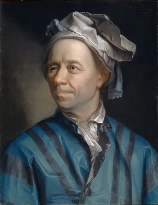 Framed Print : Portrait of the mathematican Leonhard Euler (1707-1783), 1753 Framed Print : Portrait of the mathematican Leonhard Euler (1707-1783), 1753