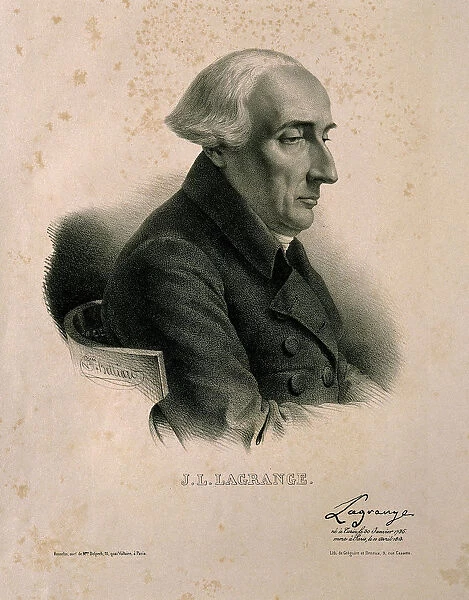 Portrait of the mathematician Joseph-Louis Lagrange (1736-1813)
