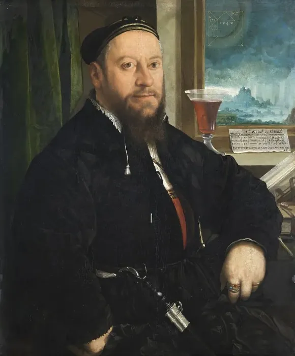 Framed Print : Portrait of Matthäus Schwarz, 1542. Creator: Christoph Amberger Framed Print : Portrait of Matthäus Schwarz, 1542. Creator: Christoph Amberger