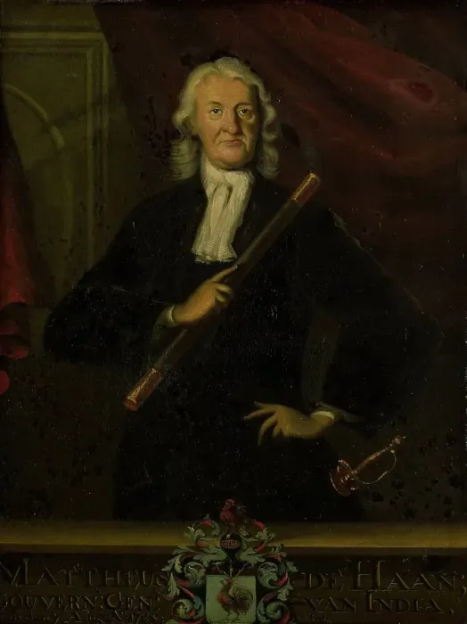 Framed Print : Portrait of Mattheus de Haan, Governor-General of the Dutch East Indies, 1750-1800. Creator: Anon Framed Print : Portrait of Mattheus de Haan, Governor-General of the Dutch East Indies, 1750-1800. Creator: Anon