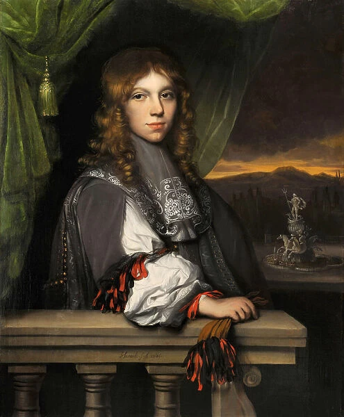 Portrait of Mattheus van den Broucke. Artist: Leveck, Jacobus (1634-1675)