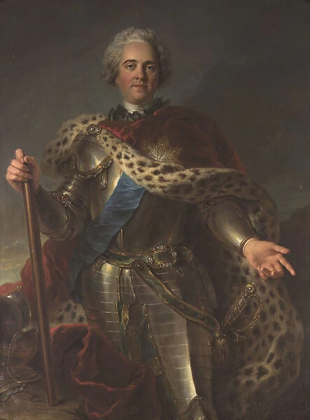 Portrait of Maurice de Saxe (1696-1750), Marshal of France, ca 1735-1739. Creator: Coypel