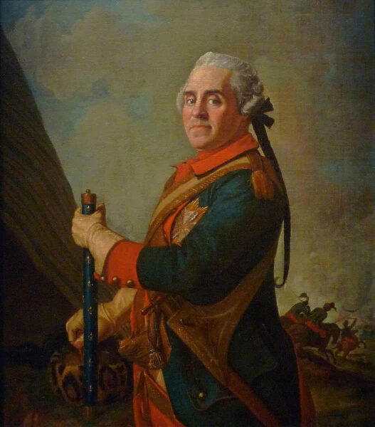 Portrait of Maurice de Saxe (1696?1750), Marshal of France, 18th century. Artist: Liotard, Jean-Etienne (1702-1789)