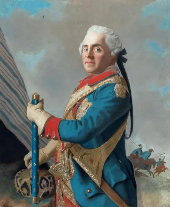 Framed Print : Portrait of Maurice de Saxe (1696?1750), Marshal of France, 1748. Artist: Liotard, Jean-Etienne (1702-1789)