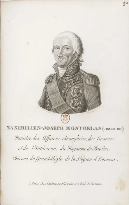 Framed Print : Portrait of Maximilian Joseph Count von Montgelas (1759-1838), 1810. Creator: Mayer Framed Print : Portrait of Maximilian Joseph Count von Montgelas (1759-1838), 1810. Creator: Mayer