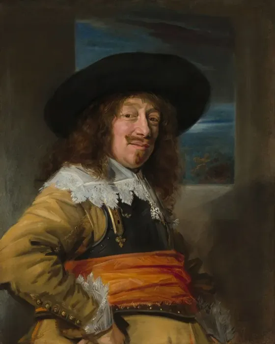 Framed Print : Portrait of a Member of the Haarlem Civic Guard, c. 1636 / 1638. Creator: Frans Hals Framed Print : Portrait of a Member of the Haarlem Civic Guard, c. 1636 / 1638. Creator: Frans Hals