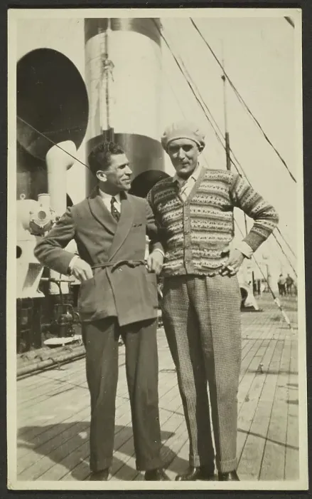 Framed Print : Portrait of two men, 1920-1930. Creator: Fedele Azari Framed Print : Portrait of two men, 1920-1930. Creator: Fedele Azari