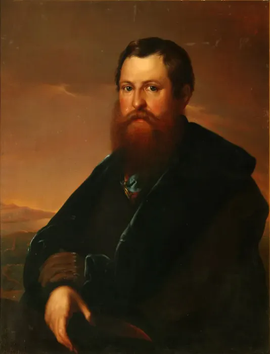 Framed Print : Portrait of the Merchant Pyotr Semyonovich Sapozhnikov. Artist: Zaryanko, Sergei Konstantinovich (1818-1870) Framed Print : Portrait of the Merchant Pyotr Semyonovich Sapozhnikov. Artist: Zaryanko, Sergei Konstantinovich (1818-1870)