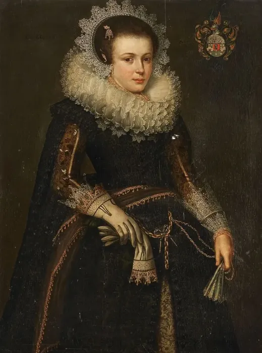 Framed Print : Portrait of Mertijntje van Ceters (1609-24), 1623. Creator: Anon Framed Print : Portrait of Mertijntje van Ceters (1609-24), 1623. Creator: Anon