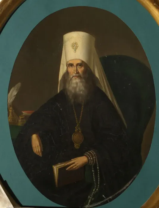 Framed Print : Portrait of the Metropolitan Filaret of Moscow (1782-1867), 1860s. Artist: Sprevitch, Nikolai Danilovich (1799-after 1869) Framed Print : Portrait of the Metropolitan Filaret of Moscow (1782-1867), 1860s. Artist: Sprevitch, Nikolai Danilovich (1799-after 1869)