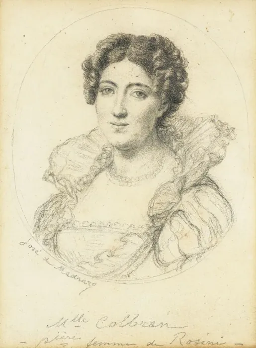 Framed Print : Portrait of the mezzo-soprano Isabella Colbran (1785-1845) Framed Print : Portrait of the mezzo-soprano Isabella Colbran (1785-1845)