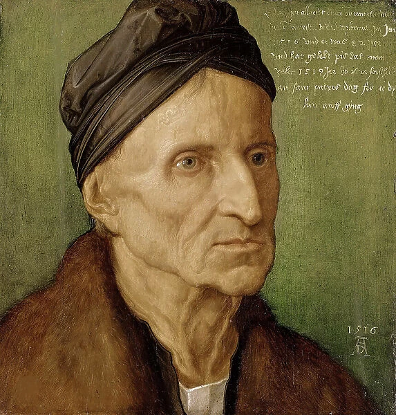Portrait of Michael Wolgemut (1434-1519), 1516. Creator: Dürer, Albrecht (1471-1528)