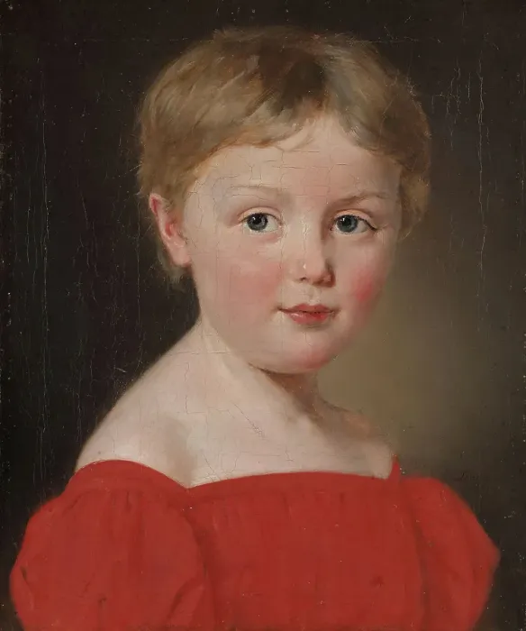 Framed Print : Portrait of Michaela Aagaard, probably 1832. Creator: Christian Albrecht Jensen Framed Print : Portrait of Michaela Aagaard, probably 1832. Creator: Christian Albrecht Jensen