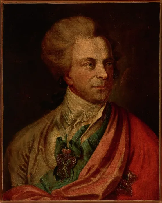 Framed Print : Portrait of Michal Jerzy Wandalin Mniszech (1748-1806), Grand Marshal of the Crown, after 1781. Creator: Unknown