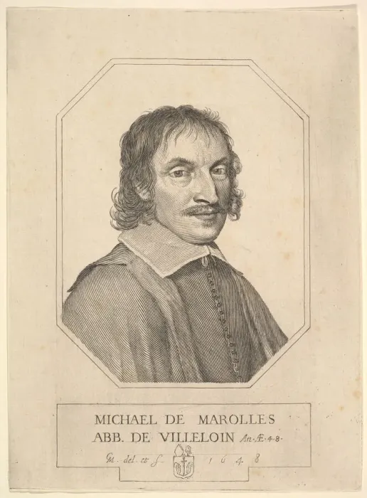 Framed Print : Portrait of Michel de Marolles, 1648. Creator: Claude Mellan Framed Print : Portrait of Michel de Marolles, 1648. Creator: Claude Mellan