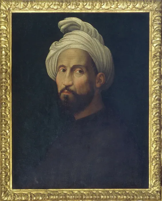 Framed Print : Portrait of Michelangelo Buonarroti with a turban, 1522. Creator: Bugiardini, Giuliano (1475-1554) Framed Print : Portrait of Michelangelo Buonarroti with a turban, 1522. Creator: Bugiardini, Giuliano (1475-1554)